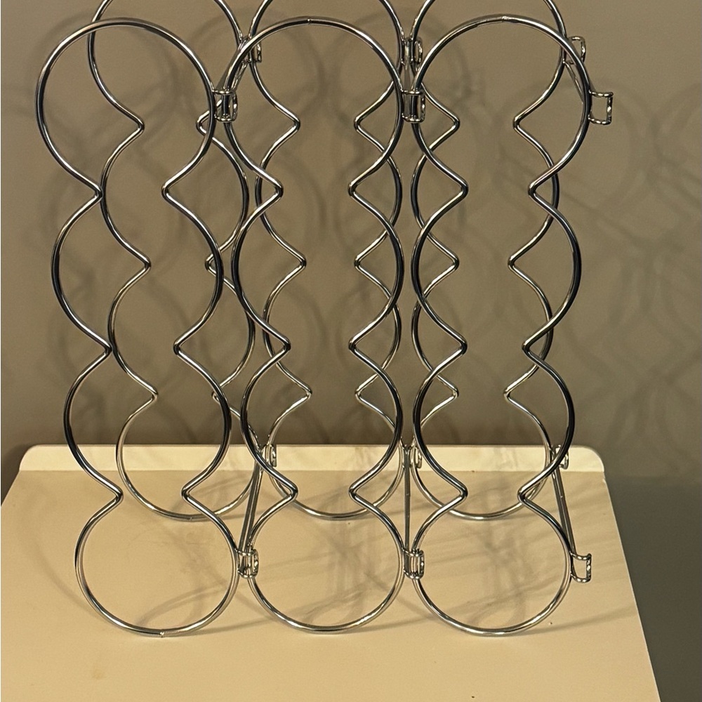 Silver Metal Wine Rack - Picture 3 of 4